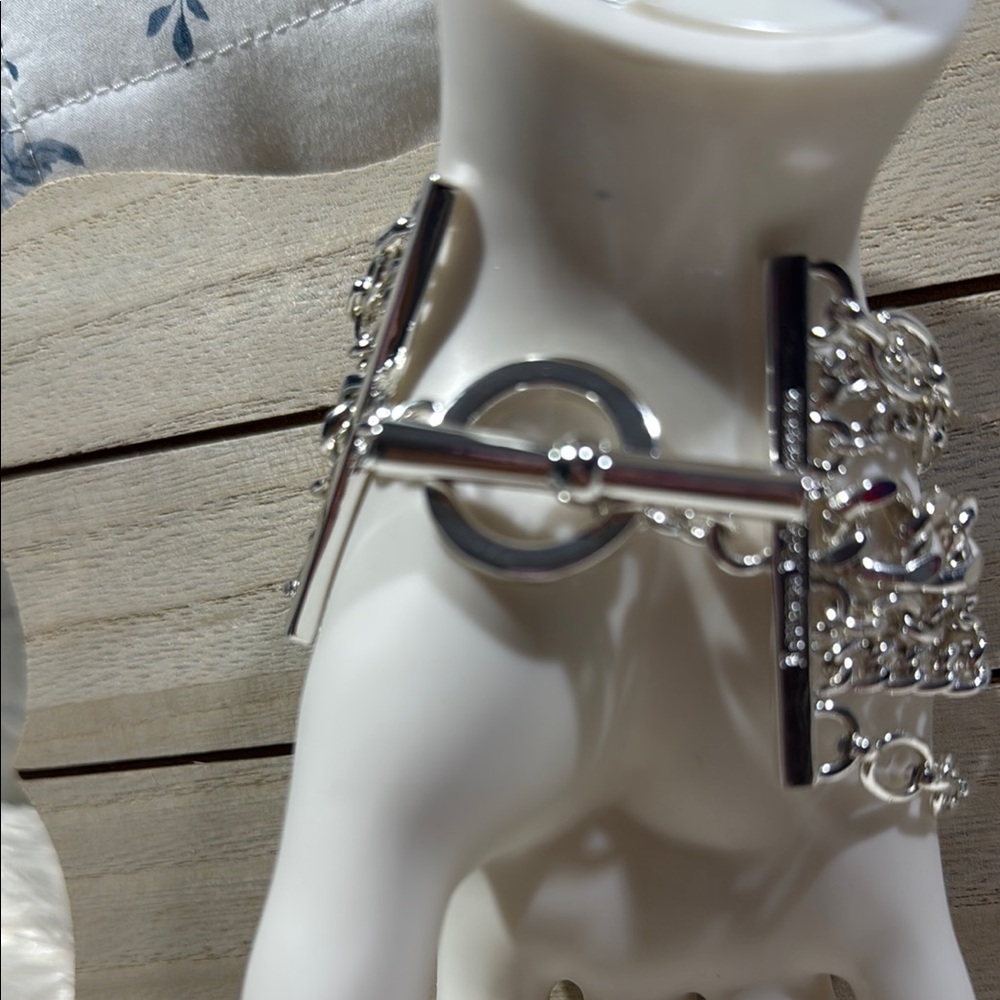 Lauren Ralph Lauren Silver Chain Bracelet Set - Picture 2 of 7